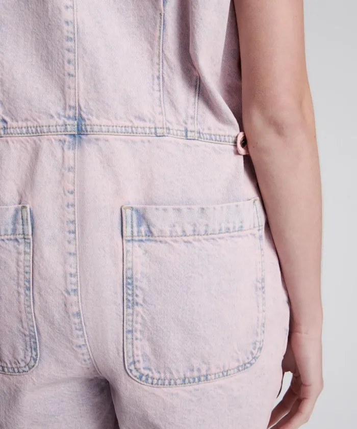 Women PINK HAZE PALISADES OVERALL One Teaspoon Denim Jumpsuits Women PINK HAZE PALISADES OVERALL One Teaspoon Denim Jumpsuits