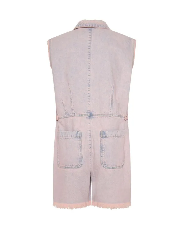 Women PINK HAZE PALISADES OVERALL One Teaspoon Denim Jumpsuits Women PINK HAZE PALISADES OVERALL One Teaspoon Denim Jumpsuits