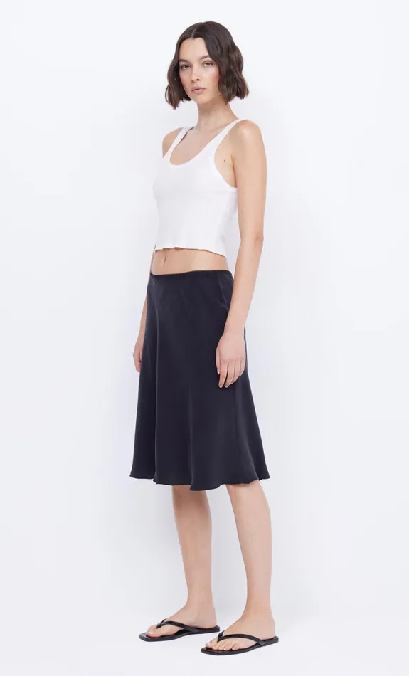 Women PIPER BIAS MIDI SKIRT 8211 BLACK Bec Bridge Skirts