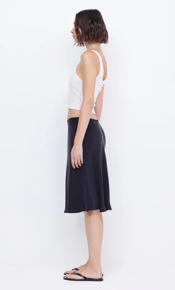 Women PIPER BIAS MIDI SKIRT 8211 BLACK Bec Bridge Skirts
