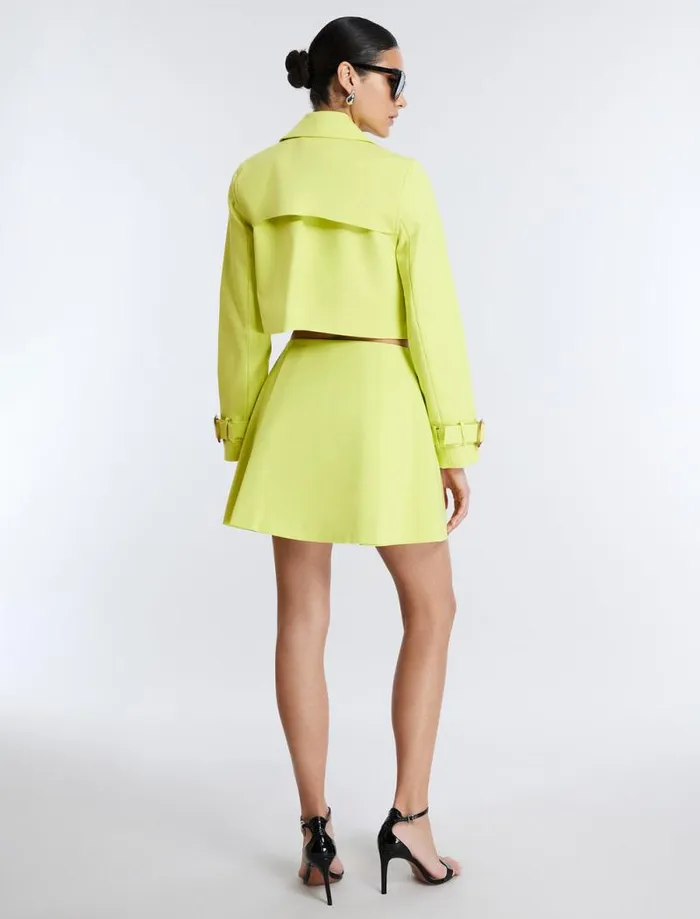 Women Pleated Skort Yellow Plum BCBG Bottoms Women Pleated Skort Yellow Plum BCBG Bottoms