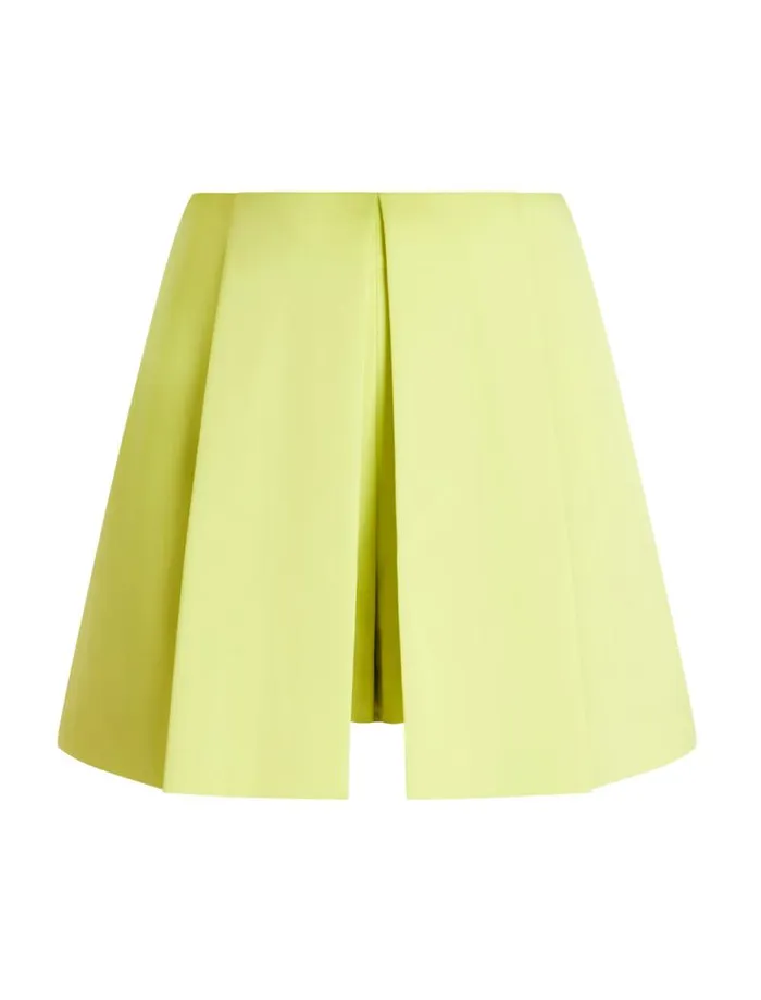Women Pleated Skort Yellow Plum BCBG Bottoms Women Pleated Skort Yellow Plum BCBG Bottoms