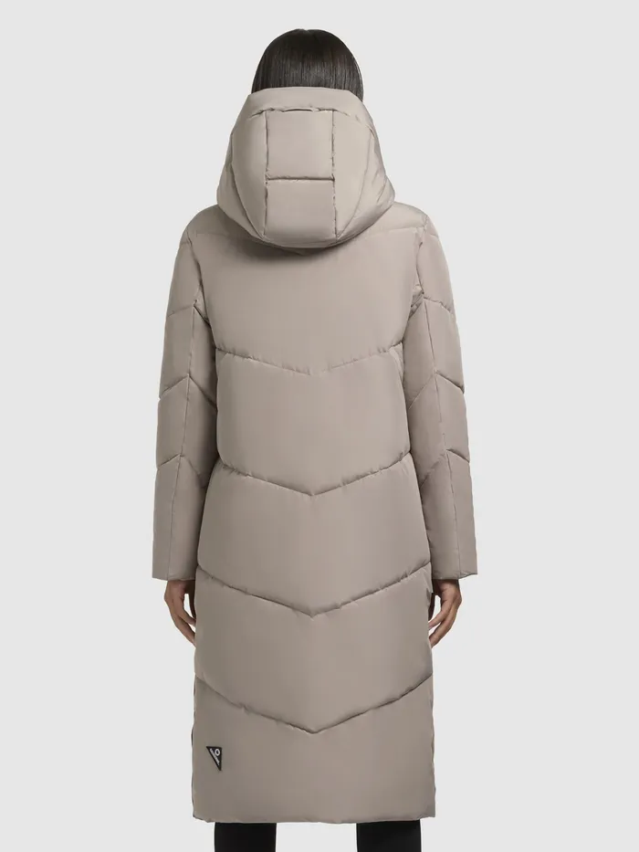 Women Quilted Coats KHUJO Mantel SONJE6 Graubeige Graubeige