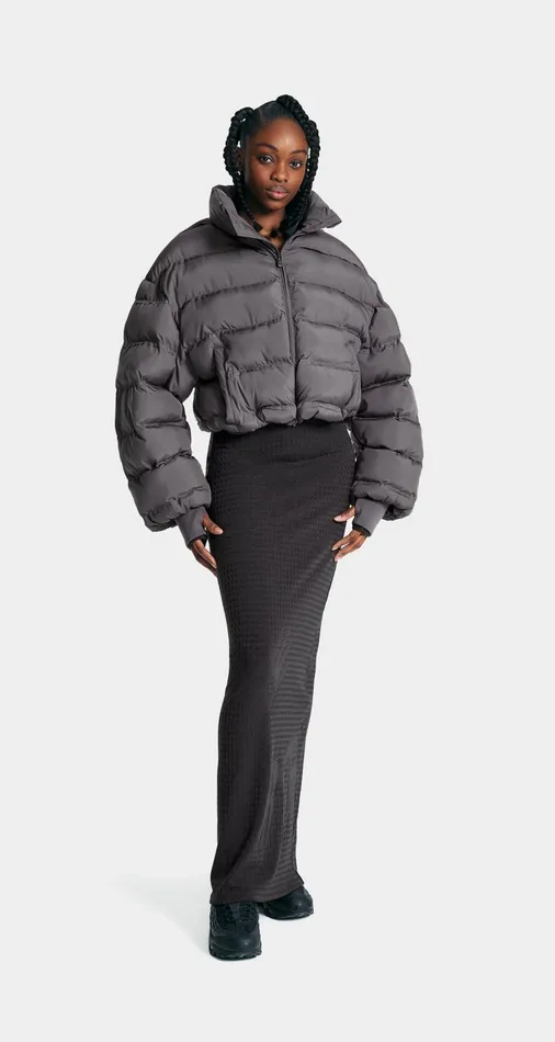 Women Rabbit Grey Sela Puffer Jacket Daily Paper Jackets Women Rabbit Grey Sela Puffer Jacket Daily Paper Jackets