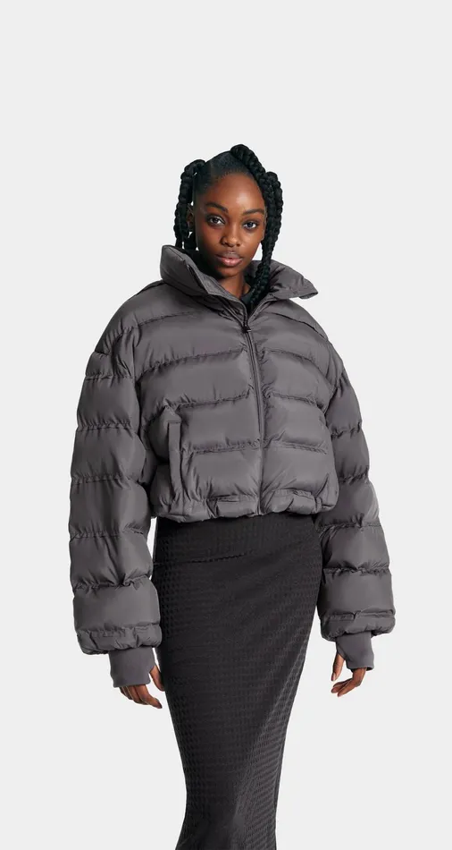 Women Rabbit Grey Sela Puffer Jacket Daily Paper Jackets Women Rabbit Grey Sela Puffer Jacket Daily Paper Jackets