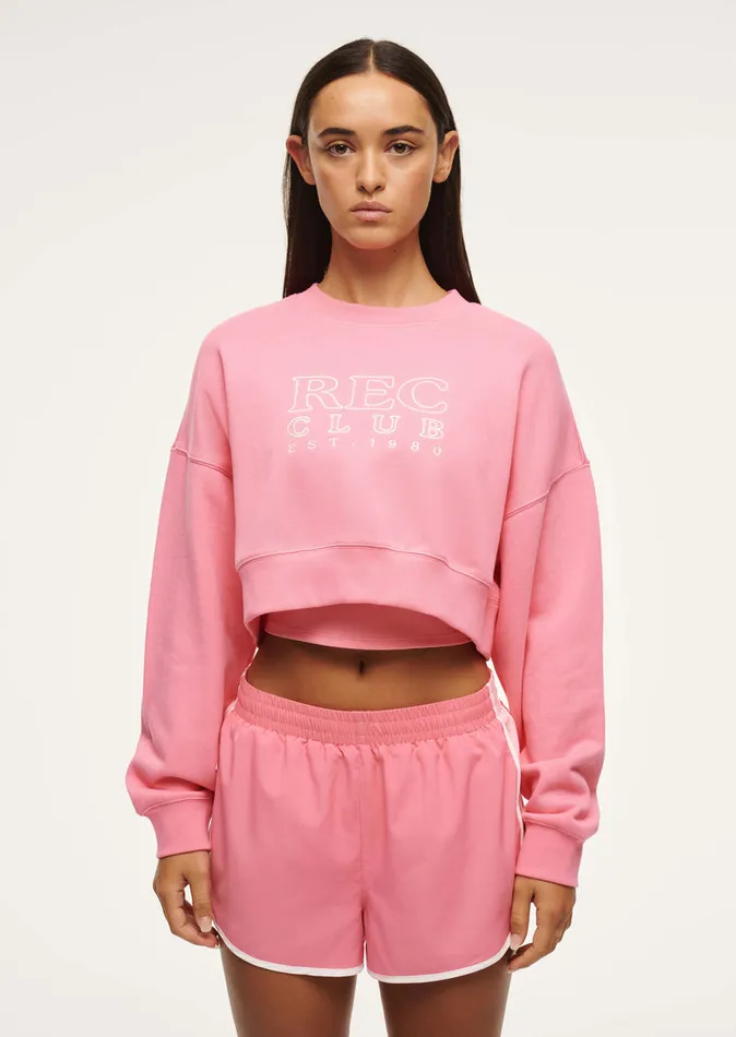 Women RALLY SWEAT IN PINK LEMONADE Sweatshirts PE Nation