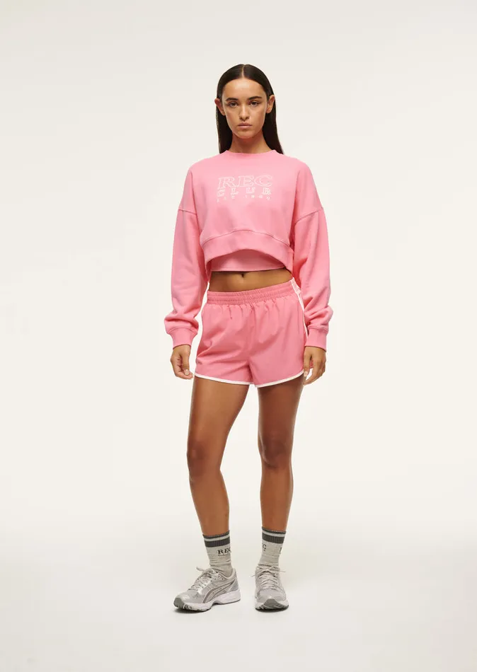 Women RALLY SWEAT IN PINK LEMONADE Sweatshirts PE Nation