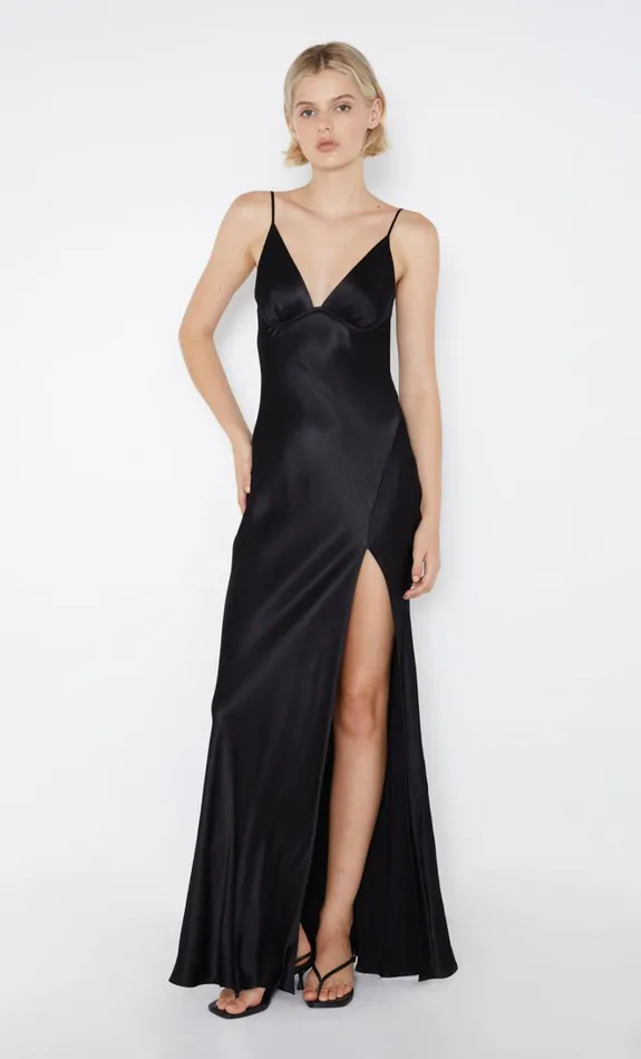 Women REN SPLIT MAXI DRESS 8211 BLACK Bec Bridge Maxi Dresses