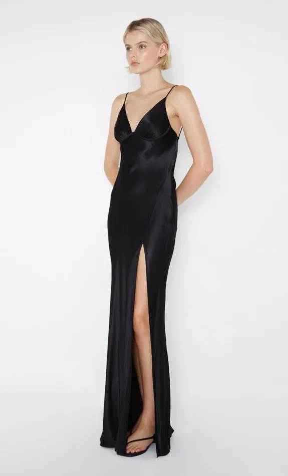 Women REN SPLIT MAXI DRESS 8211 BLACK Bec Bridge Maxi Dresses