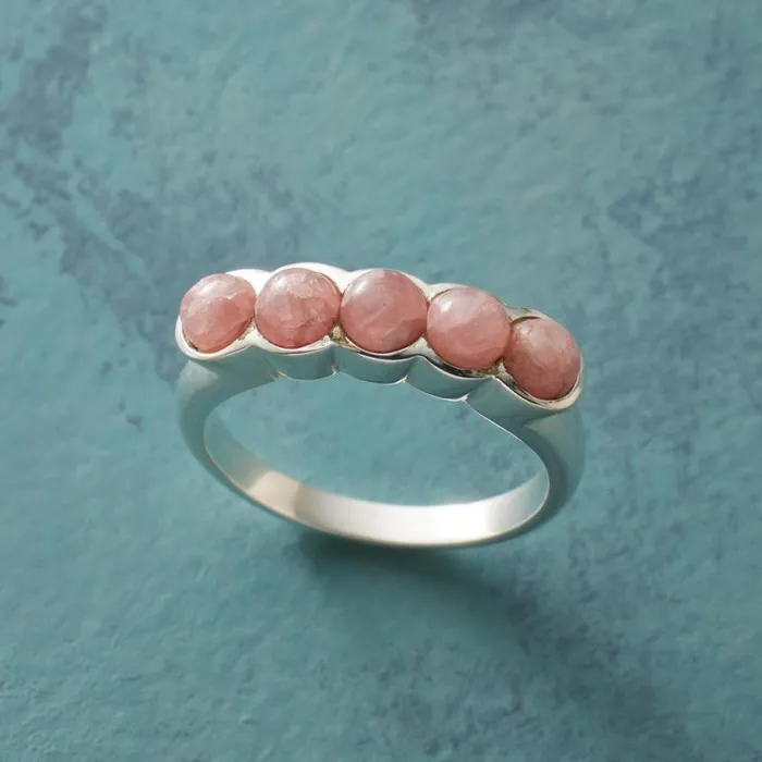 Women Resonating Rhodochrosite Ring Sundance Catalog Rings