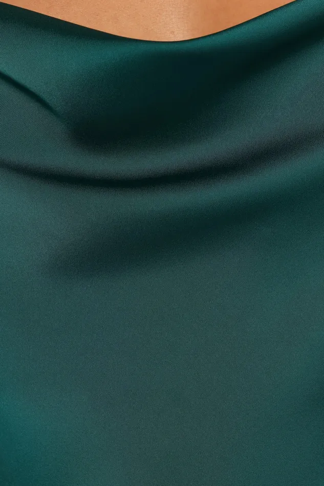 Women Reyna Off Shoulder Maxi Dress Emerald Green Winter Dresses Petal and Pup