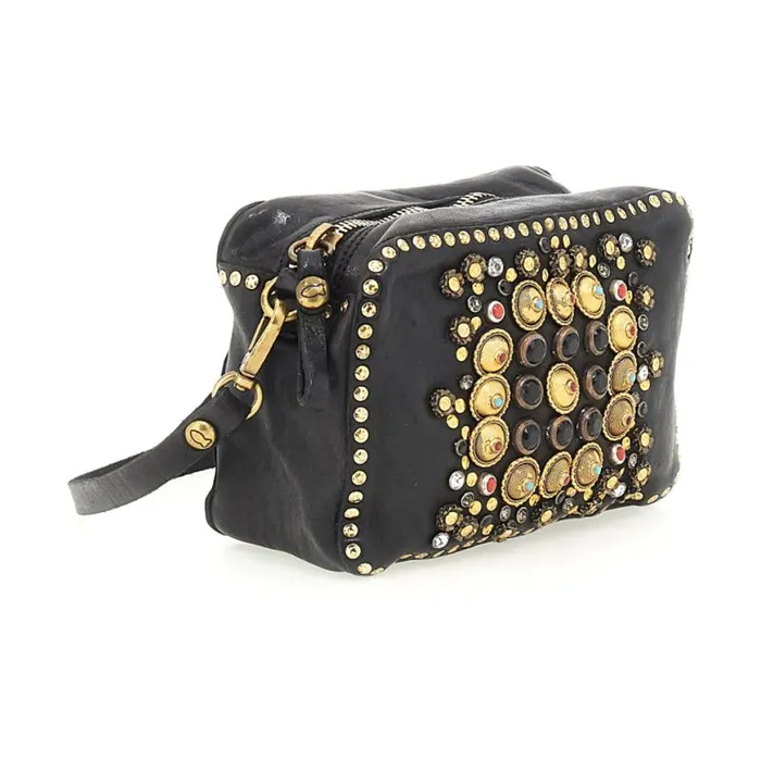 Women Ribes Black Campomaggi Crossbody Bags Women Ribes Black Campomaggi Crossbody Bags