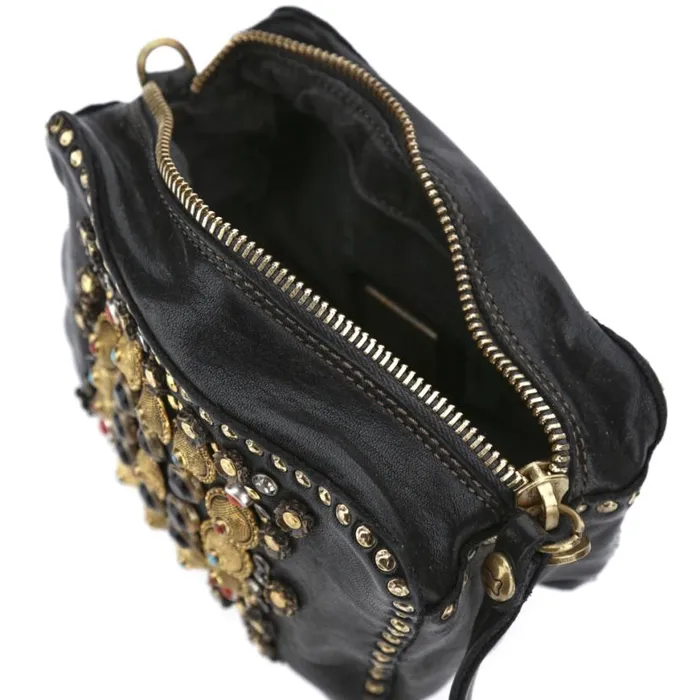 Women Ribes Black Campomaggi Crossbody Bags Women Ribes Black Campomaggi Crossbody Bags