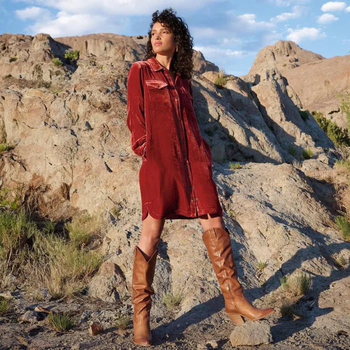 Women Rocio Velvet Dress Petite Onyx Sundance Catalog Dresses and Jumpsuits