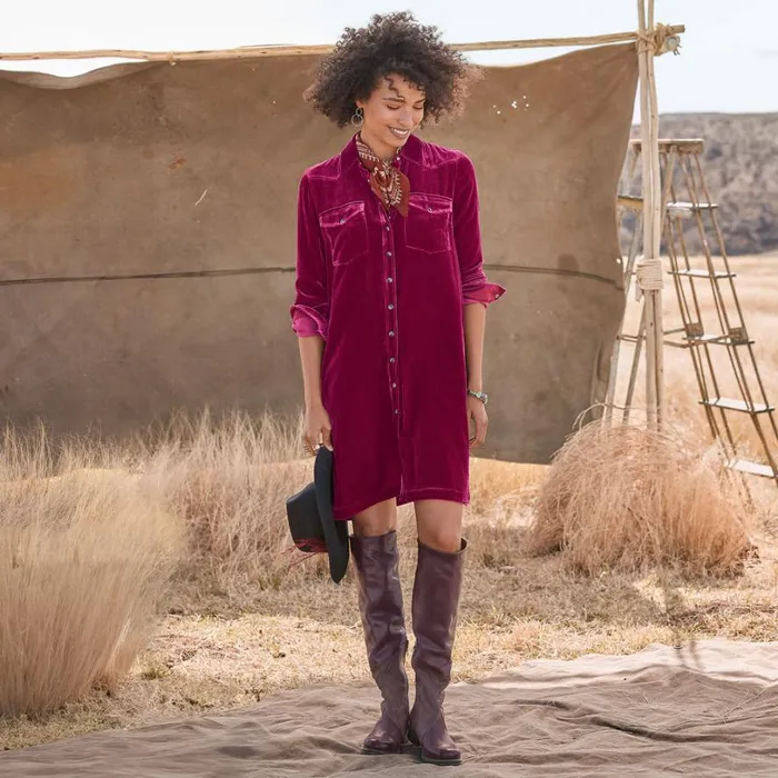 Women Rocio Velvet Dress Petite Onyx Sundance Catalog Dresses and Jumpsuits
