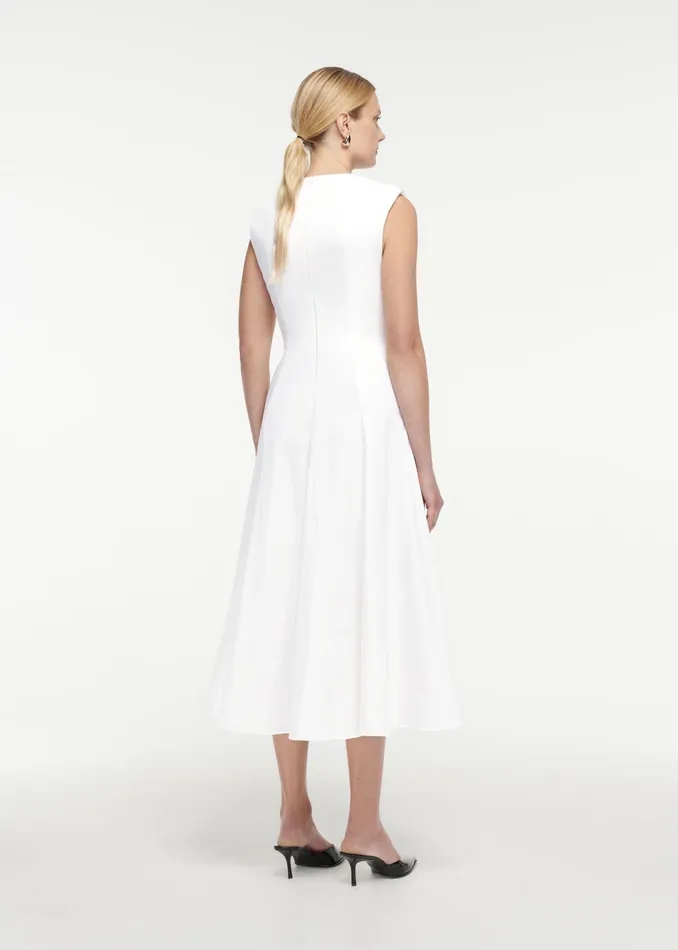 Women Roland Mouret Clothing Cotton Poplin Midi Dress
