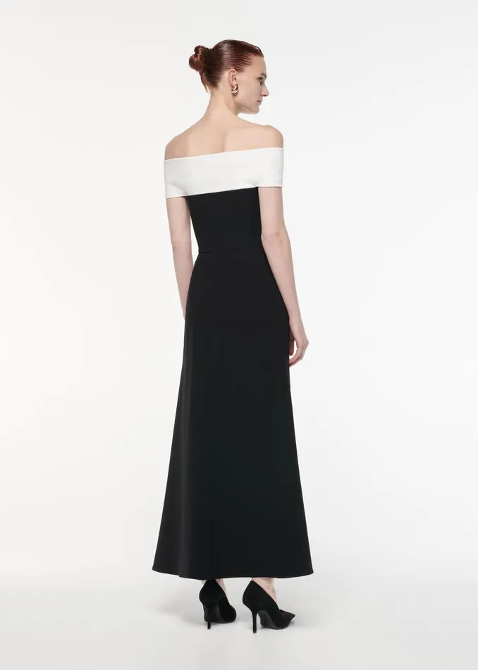 Women Roland Mouret Clothing Off The Shoulder Light Cady Maxi Dress