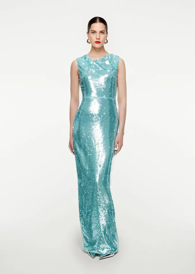 Women Roland Mouret Clothing Sequin Maxi Dress
