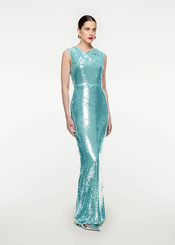 Women Roland Mouret Clothing Sequin Maxi Dress