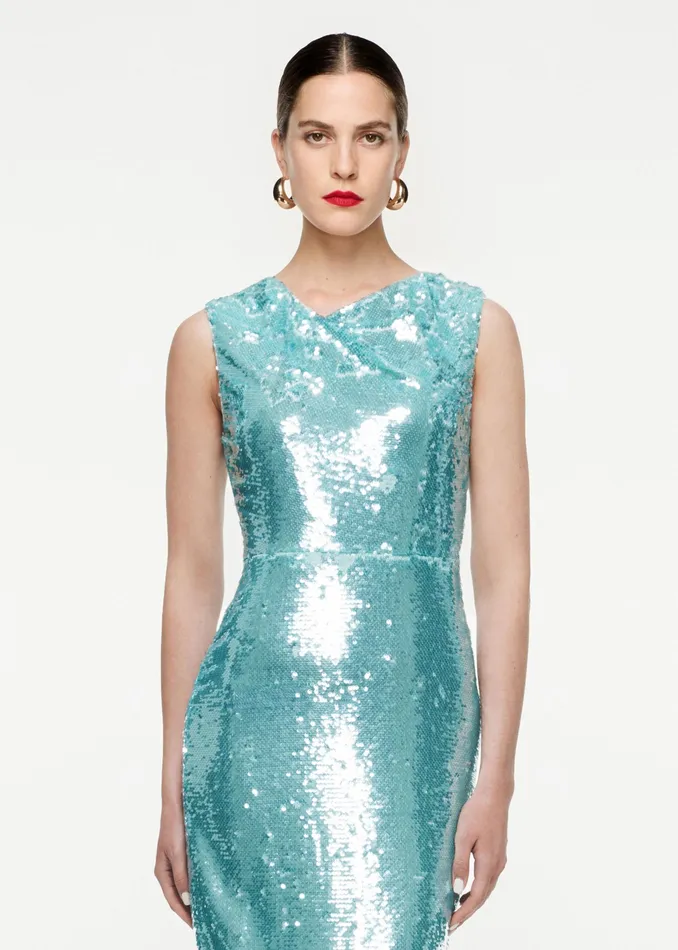 Women Roland Mouret Clothing Sequin Maxi Dress