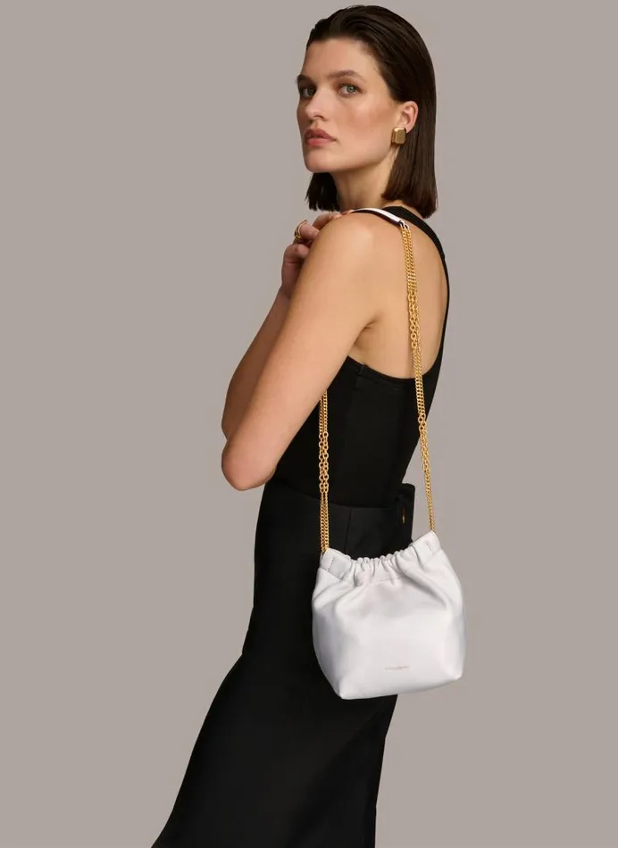 Women ROSEDALE CROSSBODY Brilliant White Donna Karan New York Crossbodies And Satchels