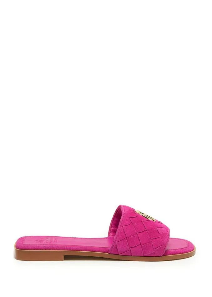 Women Sandals and Slides Holland Cooper Chelsea Slides Fuchsia