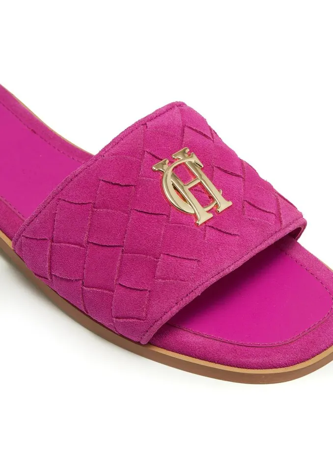 Women Sandals and Slides Holland Cooper Chelsea Slides Fuchsia Women Sandals and Slides Holland Cooper Chelsea Slides Fuchsia