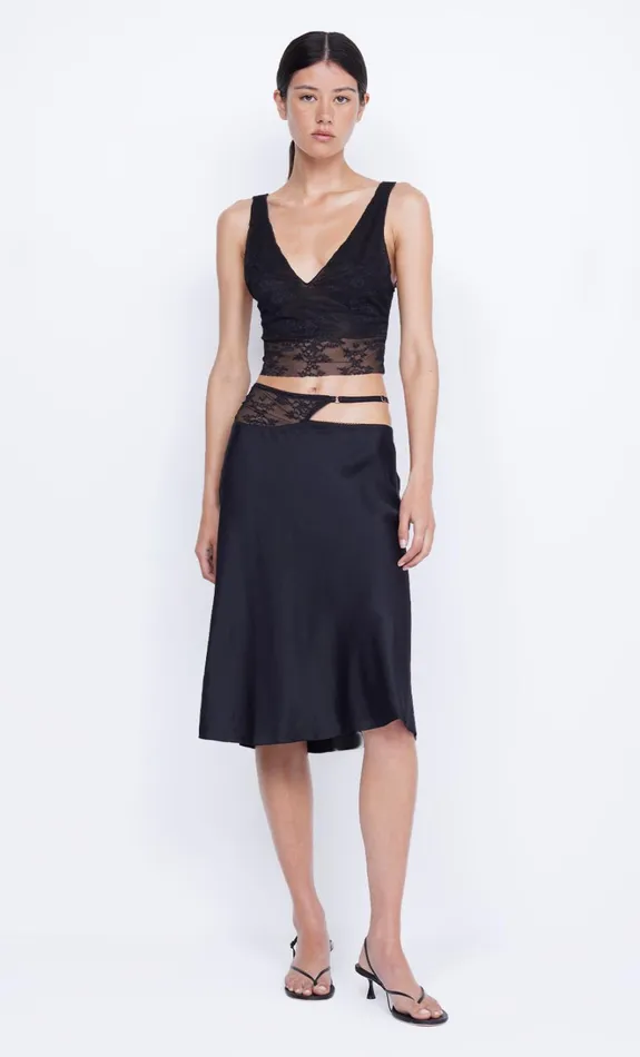 Women SANTAL CROPPED TOP 8211 BLACK Bec Bridge Sleeveless
