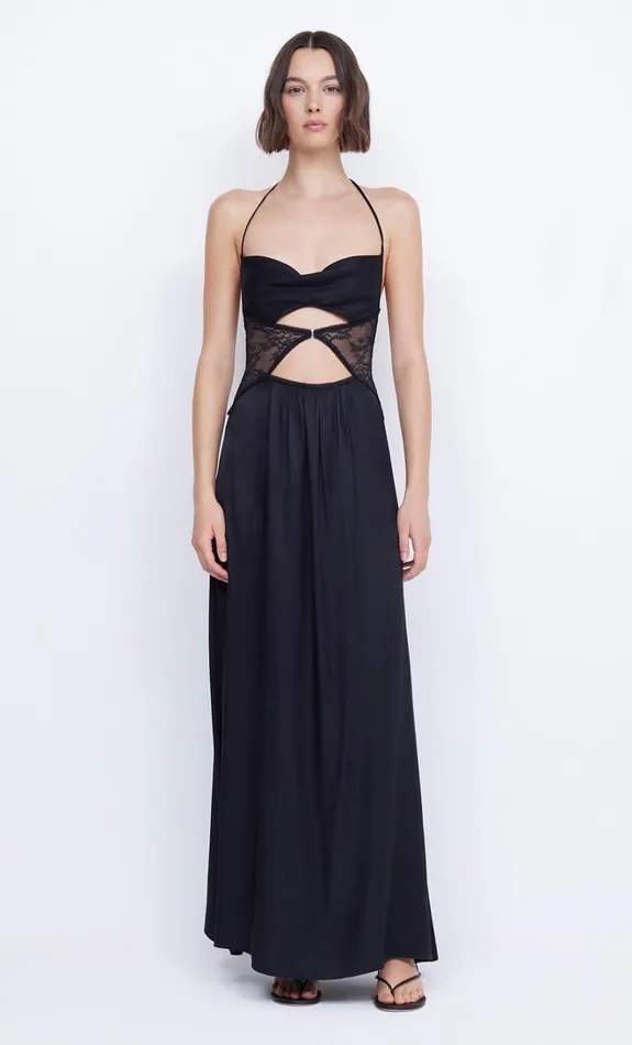 Women SANTAL HALTER MAXI DRESS 8211 BLACK Bec Bridge Maxi Dresses
