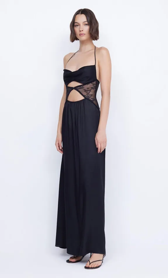 Women SANTAL HALTER MAXI DRESS 8211 BLACK Bec Bridge Maxi Dresses