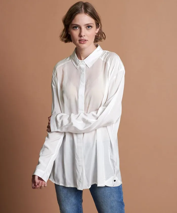 Women SHEER TUX MAN SHIRT One Teaspoon Shirts