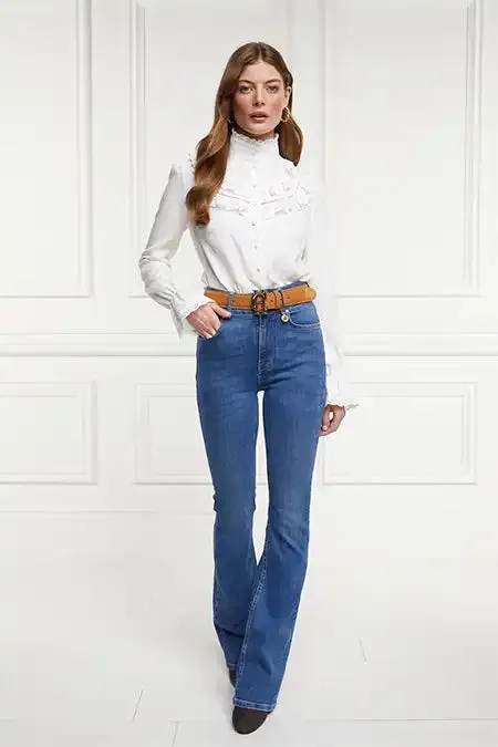 Women Shirts and Blouses Holland Cooper Audley Lace Blouse White Women Shirts and Blouses Holland Cooper Audley Lace Blouse White