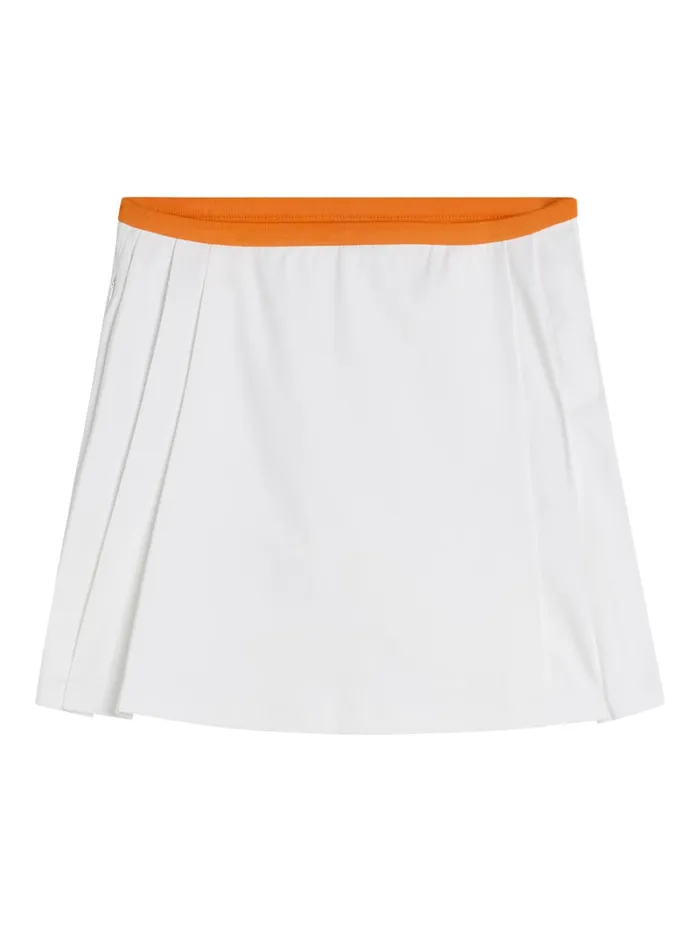 Women Sierra Pleat Skirt White JLindeberg Skirts Women Sierra Pleat Skirt White JLindeberg Skirts