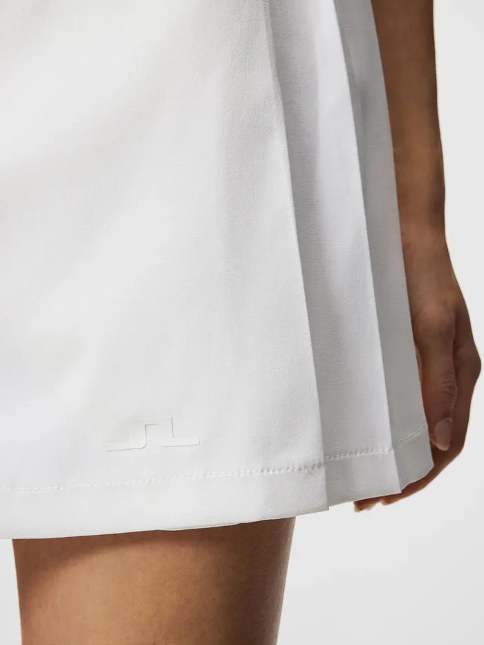 Women Sierra Pleat Skirt White JLindeberg Skirts Women Sierra Pleat Skirt White JLindeberg Skirts