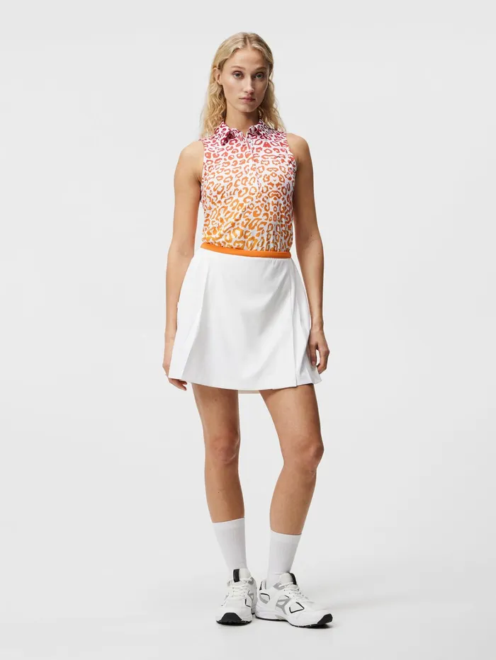 Women Sierra Pleat Skirt White JLindeberg Skirts Women Sierra Pleat Skirt White JLindeberg Skirts