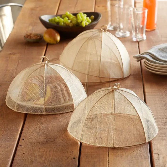 Women Sinamay Food Covers Set Sundance Catalog Decor