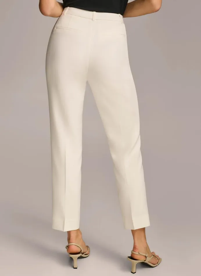 Women SLIM LEG PANT Cream Donna Karan New York Pants Women SLIM LEG PANT Cream Donna Karan New York Pants