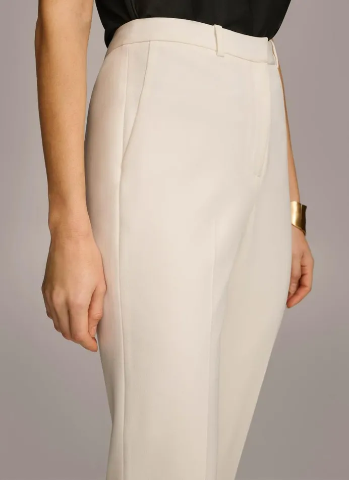 Women SLIM LEG PANT Cream Donna Karan New York Pants Women SLIM LEG PANT Cream Donna Karan New York Pants