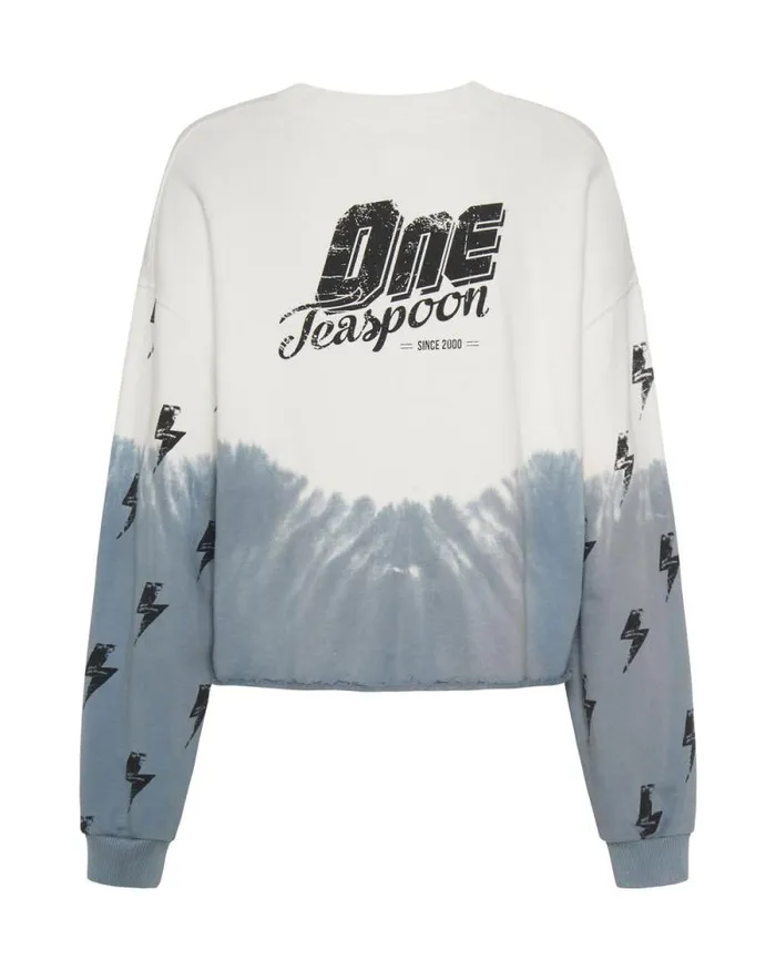 Women SMOKE AND LIGHTNING CROPPED SWEATER One Teaspoon Hoodies And Sweats Women SMOKE AND LIGHTNING CROPPED SWEATER One Teaspoon Hoodies And Sweats