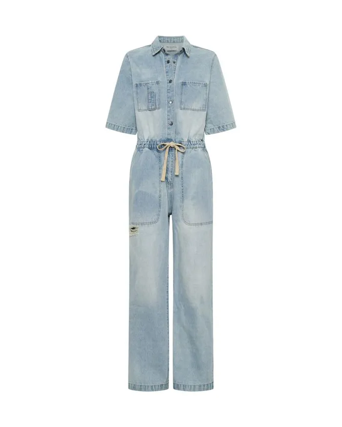 Women SPORTSTER BLUE VERONICA DENIM JUMPSUIT One Teaspoon Denim Jumpsuits Women SPORTSTER BLUE VERONICA DENIM JUMPSUIT One Teaspoon Denim Jumpsuits