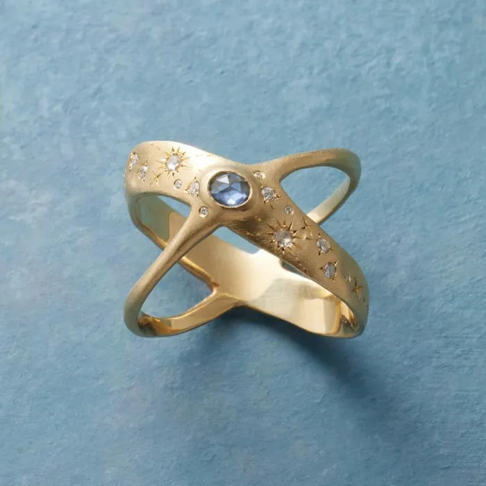 Women Starry Sapphire Ring Sundance Catalog Rings