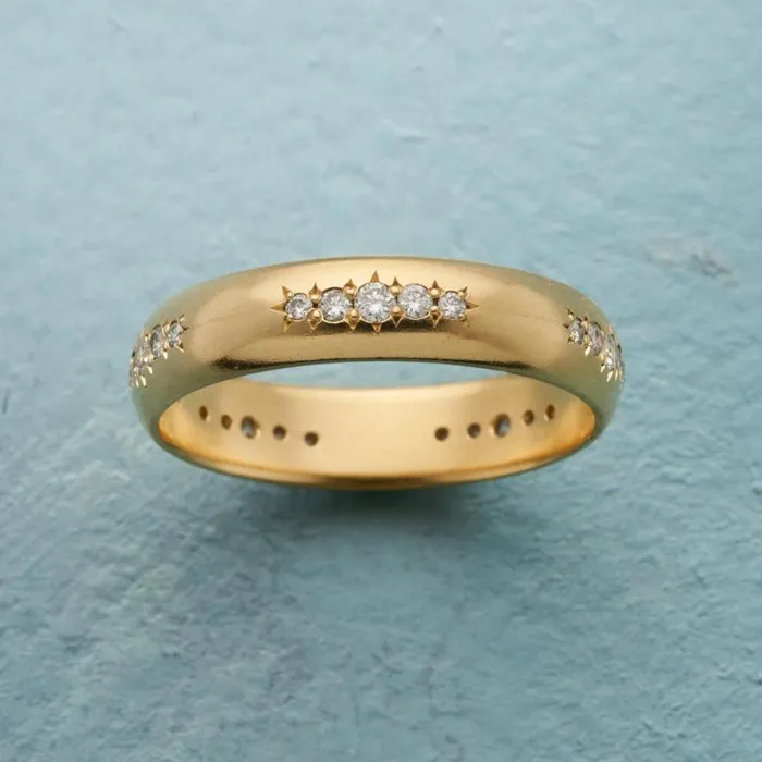 Women Stars Align Diamond Band Sundance Catalog Rings