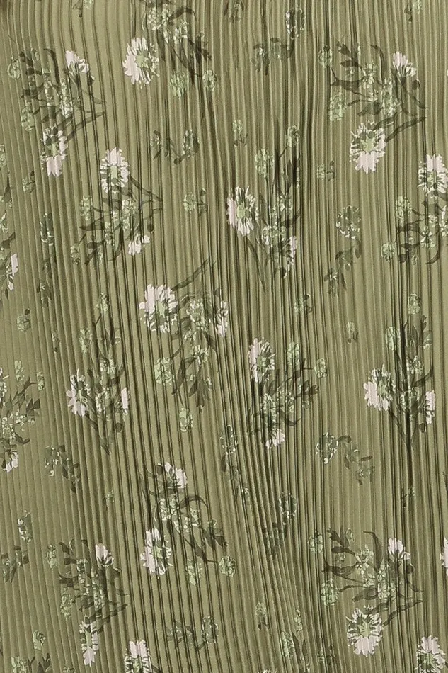 Women Strapless Dresses Petal and Pup Sylvie Strapless Midi Dress Sage Botanical