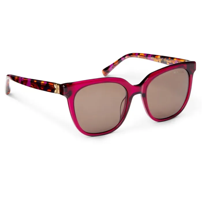 Women Sunglasses Bruno Magli Monas Limited Edition Oversized Sunglasses Red