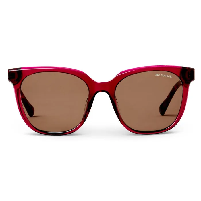 Women Sunglasses Bruno Magli Monas Limited Edition Oversized Sunglasses Red