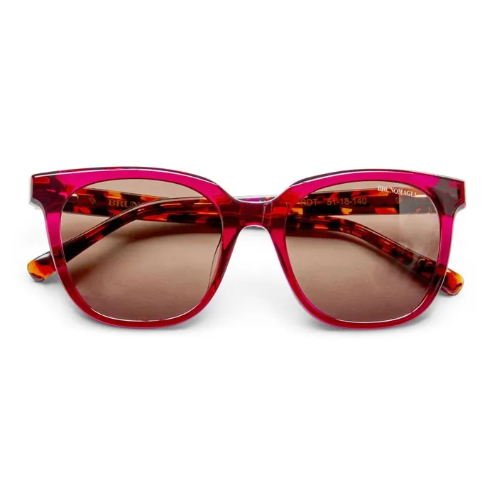 Women Sunglasses Bruno Magli Monas Limited Edition Oversized Sunglasses Red