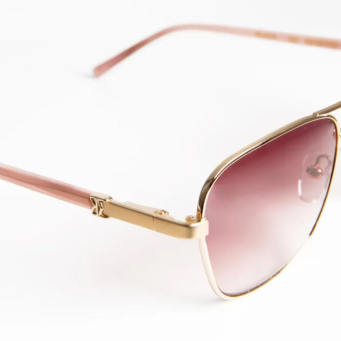 Women Sunglasses Bruno Magli Playa Aviator Sunglasses 8211 Gold