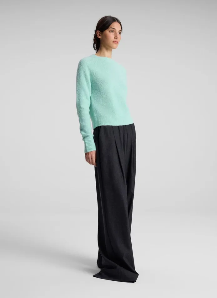 Women Sweaters ALC Frankie Wool Cashmere Crew Neck Sweater Spearmint