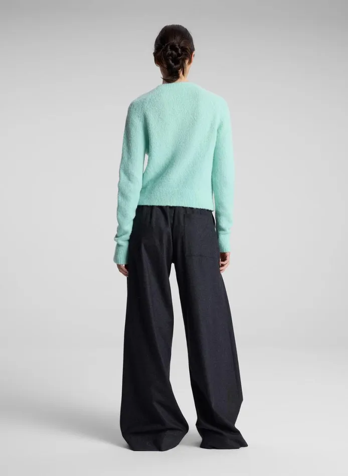 Women Sweaters ALC Frankie Wool Cashmere Crew Neck Sweater Spearmint