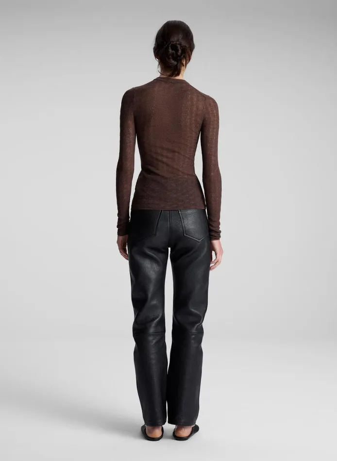 Women Sweaters ALC Marley Alpaca Cardigan Brown